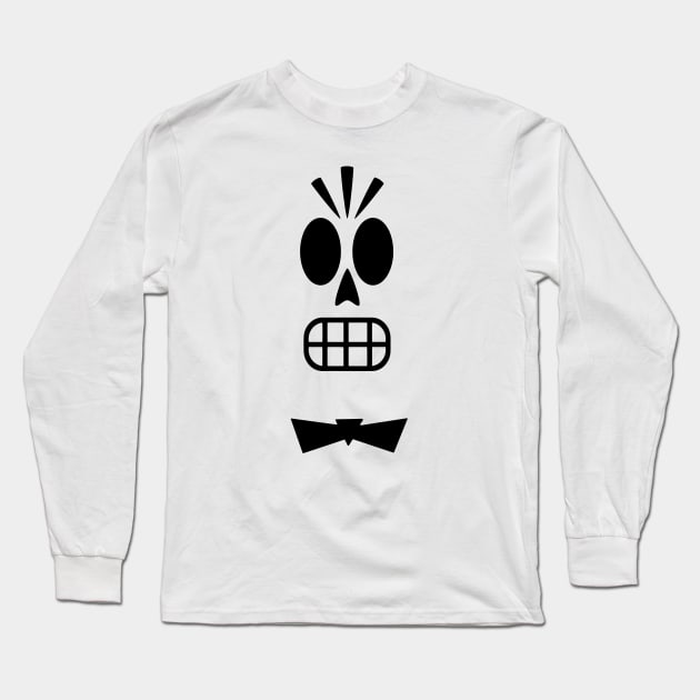 Manny Calavera Long Sleeve T-Shirt by Alfons